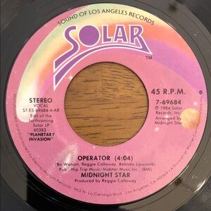 Midnight Star Operator Vinyl 45 Record
